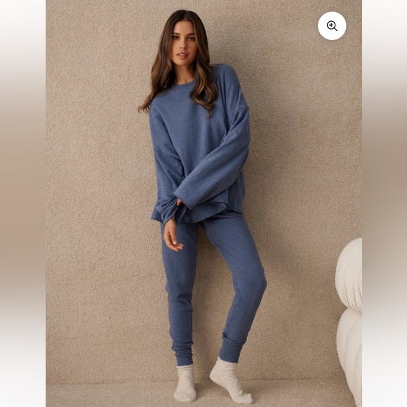 NWT Papinelle So Soft Fleecy Sweater & Loungepant Set - XS